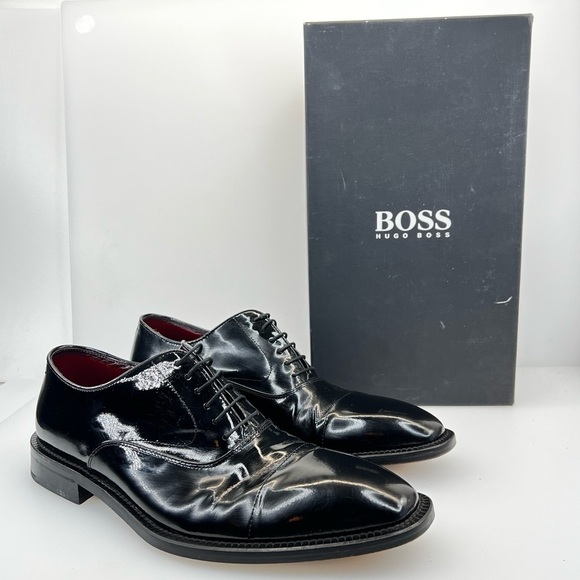 Boss By Hugo Boss Vernice Men\'s Black Dress Shoes main image 12
